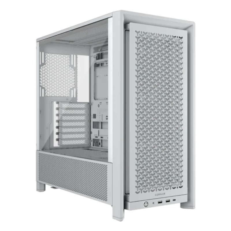 Corsair Frame 4000D RS White Mid-Tower PC Case; 2x 3.5'' |  2x 2.5'' Drive Bays |  Up to 360mm Ra...