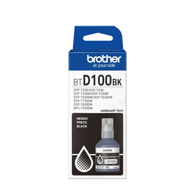 Brother Genuine BTD100BK Black Ink bottle  108.0ml
