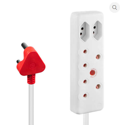 Ellies 4 Way Medium Surge Extension Lead -3M