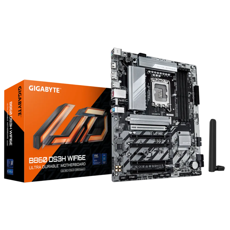 Gigabyte Intel B860 Chipset for LGA 1851; 4x DDR5; 2x M2; HDMI/DP ; A