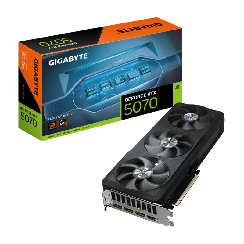Gigabyte nVidia GeForce RTX 5070 EAGLE OC SFF - 12GB GDDR7 HDMIx1/DPx