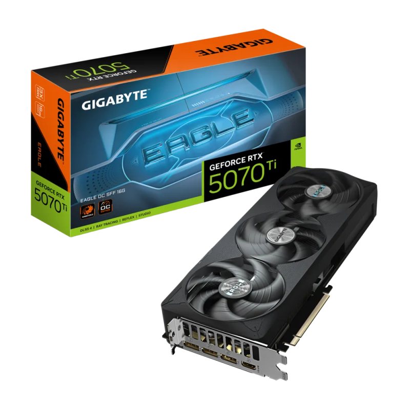 Gigabyte nVidia GeForce RTX 5070Ti EAGLE OC SFF - 16GB GDDR7 HDMIx1/D