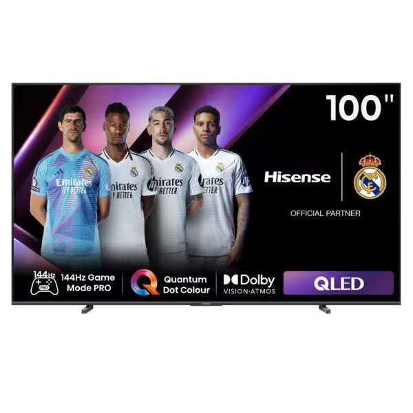 Hisense 100Q7N 100'' 144HZ QLED Smart TV; Game Mode Pro; Quantum Dot C