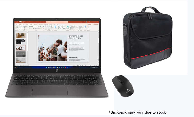 HP 250 G10 Core i3-1315U 15" 8GB/256GB SSD|with mouse and backpack