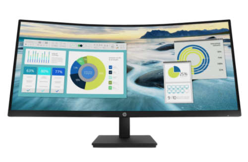 HP ProDisplay P34hc G4 WQHD USB C Curved Monitor 34" IPS 16 9 2560x144