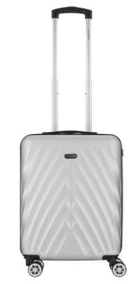 Travelwize Terra ABS 55cm 4-Wheels Spinner Luggage Silver