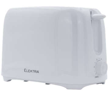 Elektra Basic 700W 2 Slice Toaster White