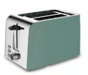 Elektra 850W 2 Slice Plastic Green Toaster