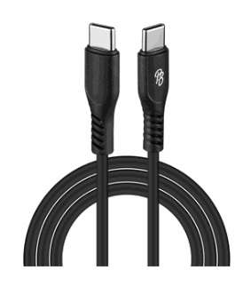 Pro Bass Fuse Series 1m Type-C to Type-C Cable- Black