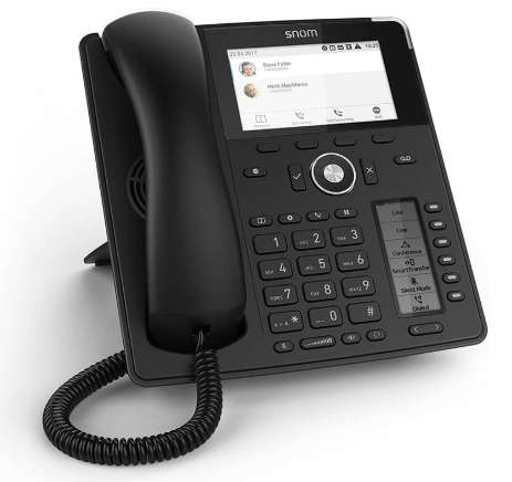 Snom D785 12-line Desktop SIP Phone - No PSU INcluded - Hi-Res 4.3" Colour TFT Display - USB