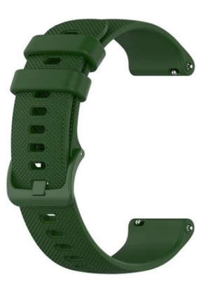 Universal Silicone 22mm Watch Strap - Green