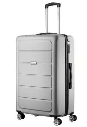Travelwize Maple ABS 75cm 4-Wheels Spinner Luggage Silver
