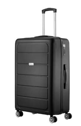 Travelwize Maple ABS 75cm 4-Wheels Spinner Luggage Black