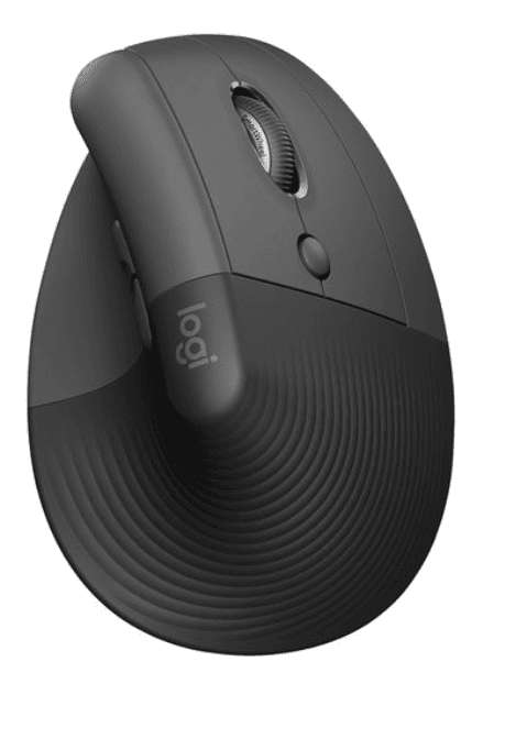 Logitech Lift Vertical Ergonomic Mouse for Business  - GRAPHITE / BLAC