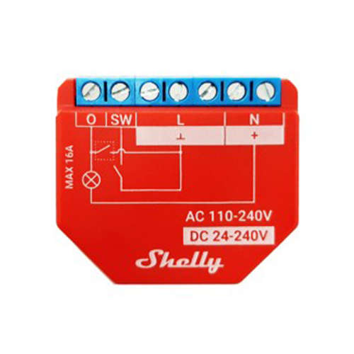Shelly Smart Wi-Fi Relay With Power Metering, 1 Channel, 16A (EOL)