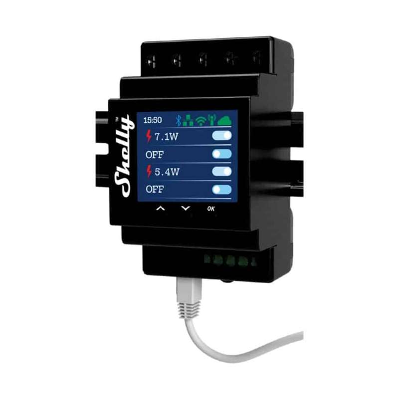 Shelly Pro 4PM Wi-Fi Relay, 1-Phase, 4 Channel, 16A each, 40A Total, D