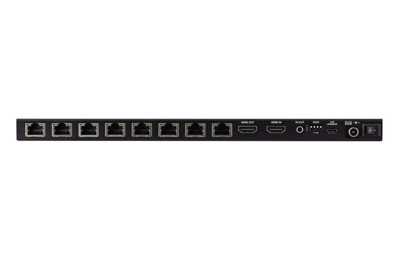 4-Port 4K HDMI Cat 6 Splitter with Receivers - 1 splitter and 8 receiv