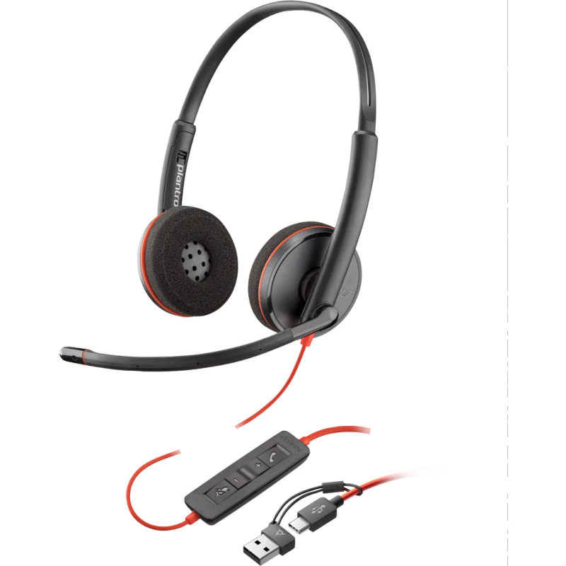 HP Poly BW 3220 Stereo USB-C HS +USB-C/A