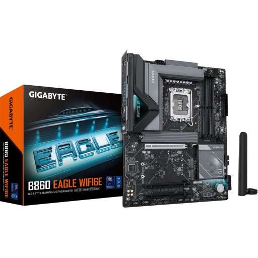 Gigabyte B860 Eagle WIFI6E Intel B860 LGA 1851 Arrow Lake ATX Desktop Motherboard