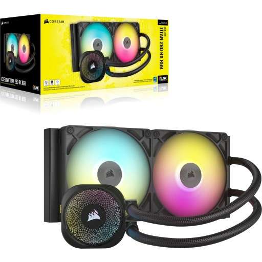 Corsair iCUE LINK TITAN 280 RX RGB 280mm Black Liquid CPU Cooler