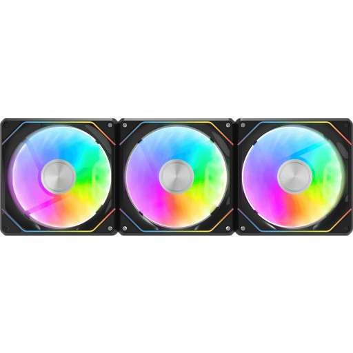 DarkFlash  Gauss G24 ARGB Black 120mm Case Fan - Triple Pack