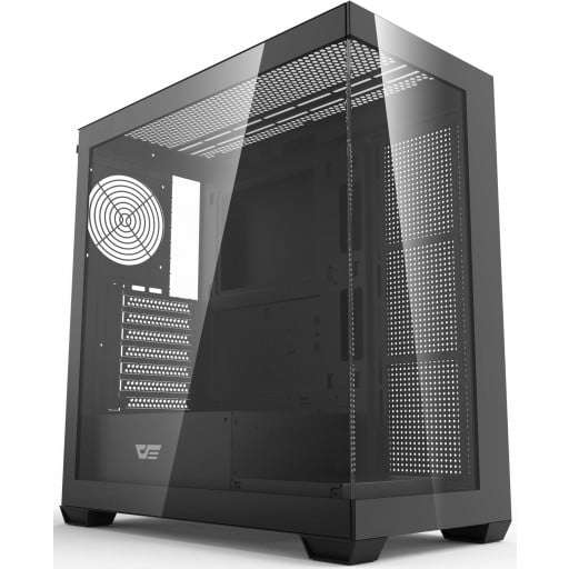 darkFlash DS9000 Tempered Glass Steel Black ATX Mid-Tower Desktop Chassis