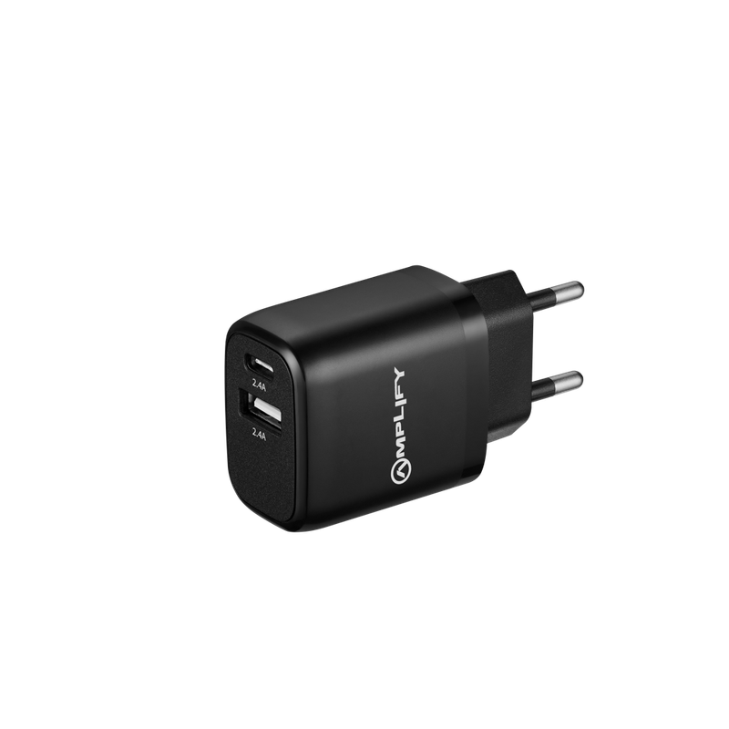 Amplify On The Go Dual USB & Type-C Adapter