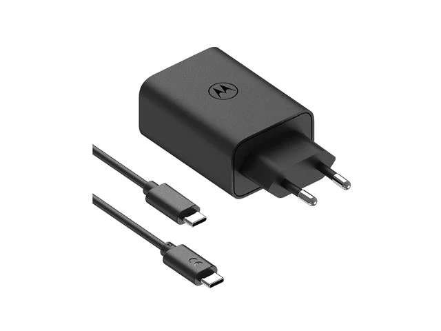 Motorola TurboPower 68W USB-C Charger With 6.5A USB-C Cable (Black)