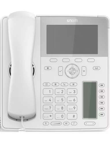 Snom D785 12-line Desktop SIP Phone in White - No PSU Included - Hi-Res 4.3" Colour Display - USB