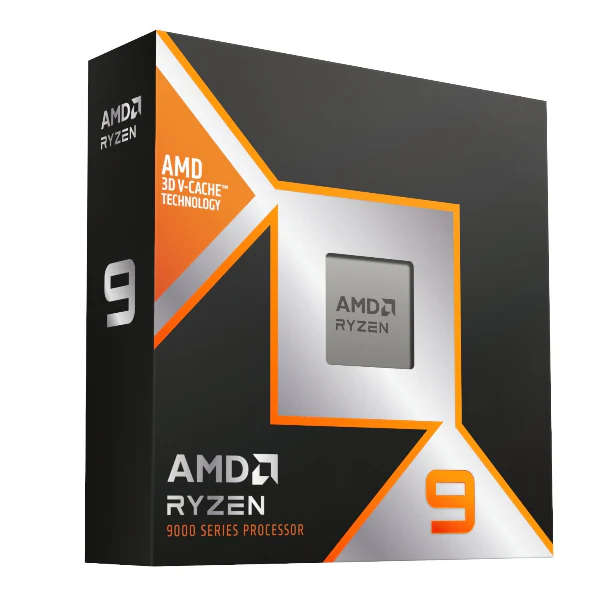 AMD Ryzen 9 9950X3D; 16 Core/32 Thread base Clock 4.3 GHz; Max Boost 5