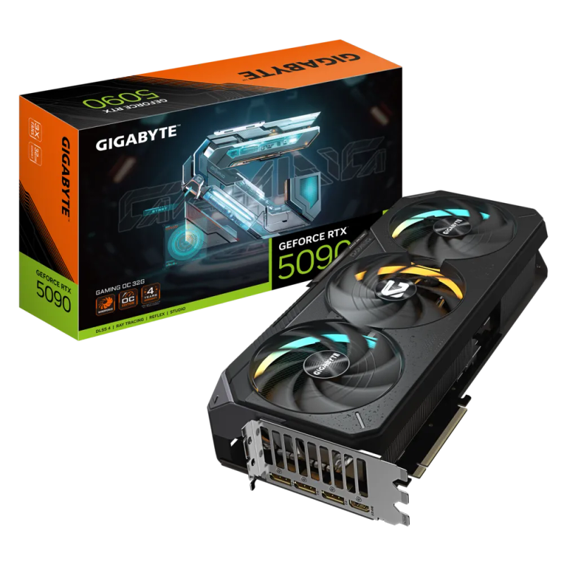 Gigabyte GeForce RTX 5090 GAMING OC 32G OC-32GD 32GB GDDR7 512-bit PCIe 5.0 Desktop Graphics Card