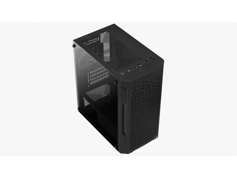 AeroCool Trinity Mini Black Tower Case - 2x 140mm and 1x 120mm RGB