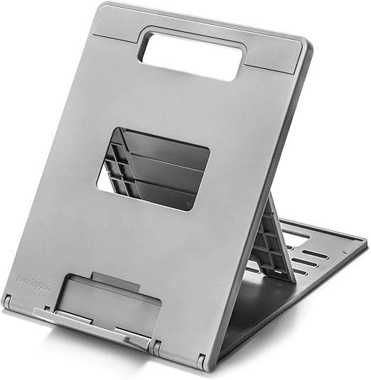 Kensington Smart Fit Easy Riser Go Adjustable Ergonomic Laptop Riser and Cooling Stand for up to ...