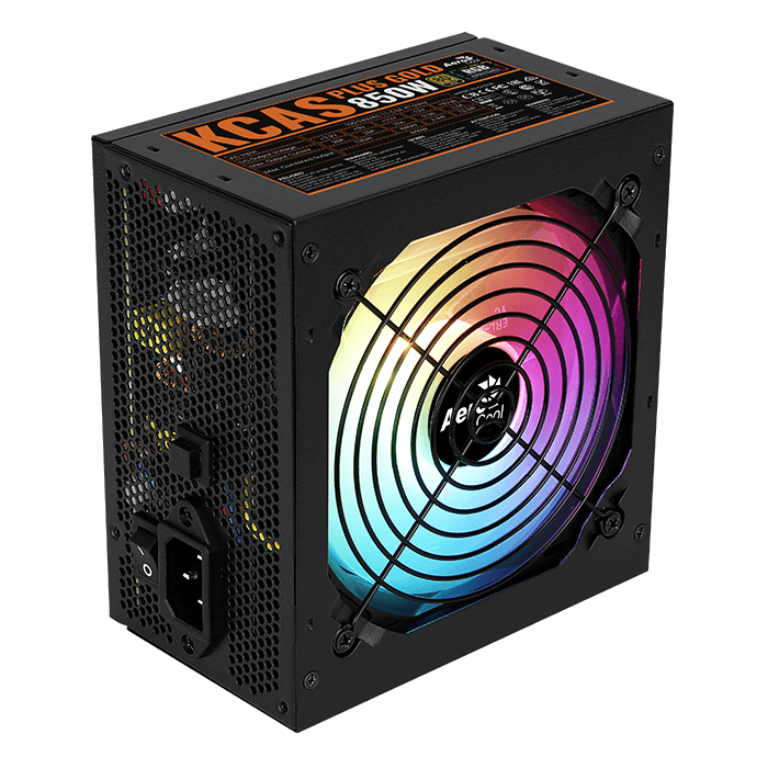 AeroCool KCAS PLUS Gold 850W RGB PSU - ATX 24 PIN; 2x 4+4PIN CPU