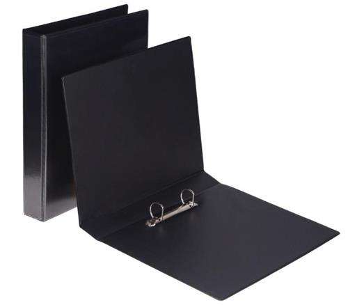 Marlin A4 PVC 70mm File Black Metal 40mm Capacity 2D Ring Mechanism