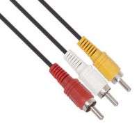 Rca Extended Cable R/Wh/Blk, Retail Box, No Warranty