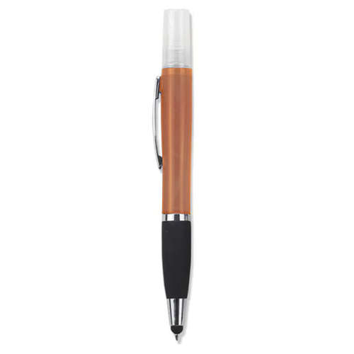 Geeko 3 in 1 Sanitizer Spray Stylus and Blue ink Pen