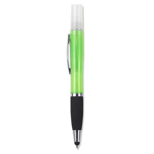 Geeko 3 in 1 Sanitizer Spray Stylus and Blue ink Pen