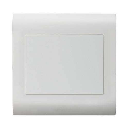Lesco Pipelli Blank Square Cover Plate - Height: 100mm , Width: 100mm ,Material: Polycarbonate, C...
