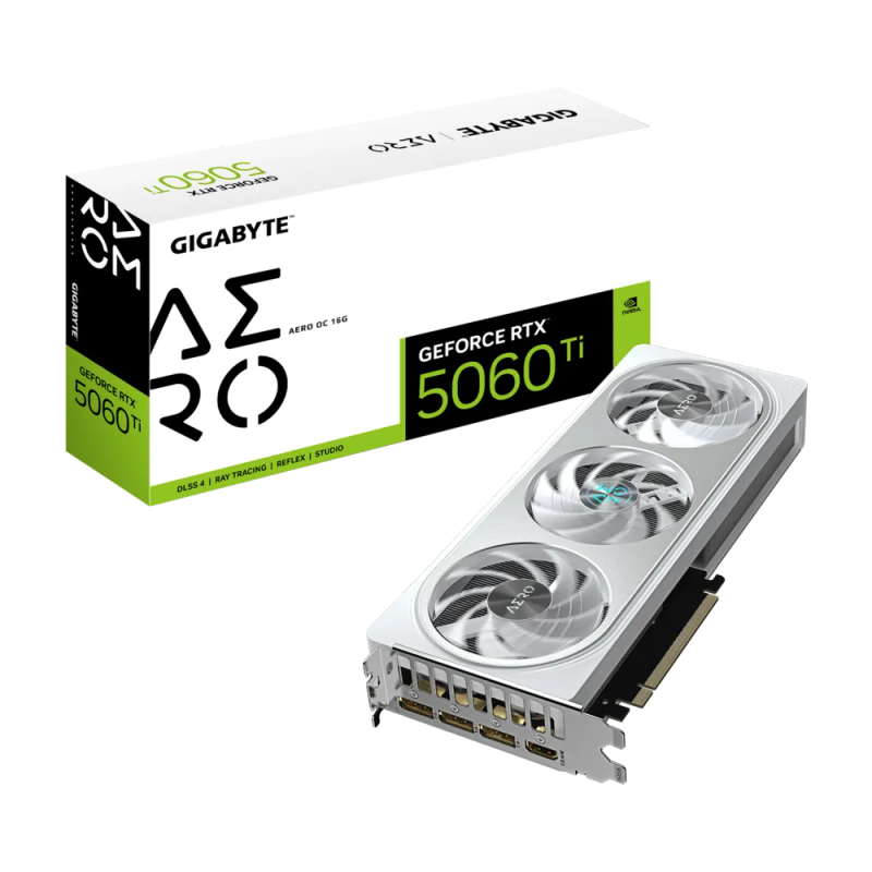 GIGABYTE nVidia GeForce RTX 5060Ti AERO OC 16G - 16GB GDDR7; 128-Bit M