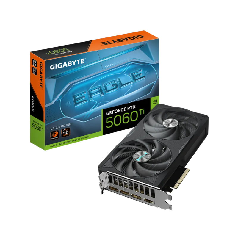 GIGABYTE nVidia GeForce RTX 5060Ti EAGLE OC 16GB - 16GB GDDR7; 128-Bit