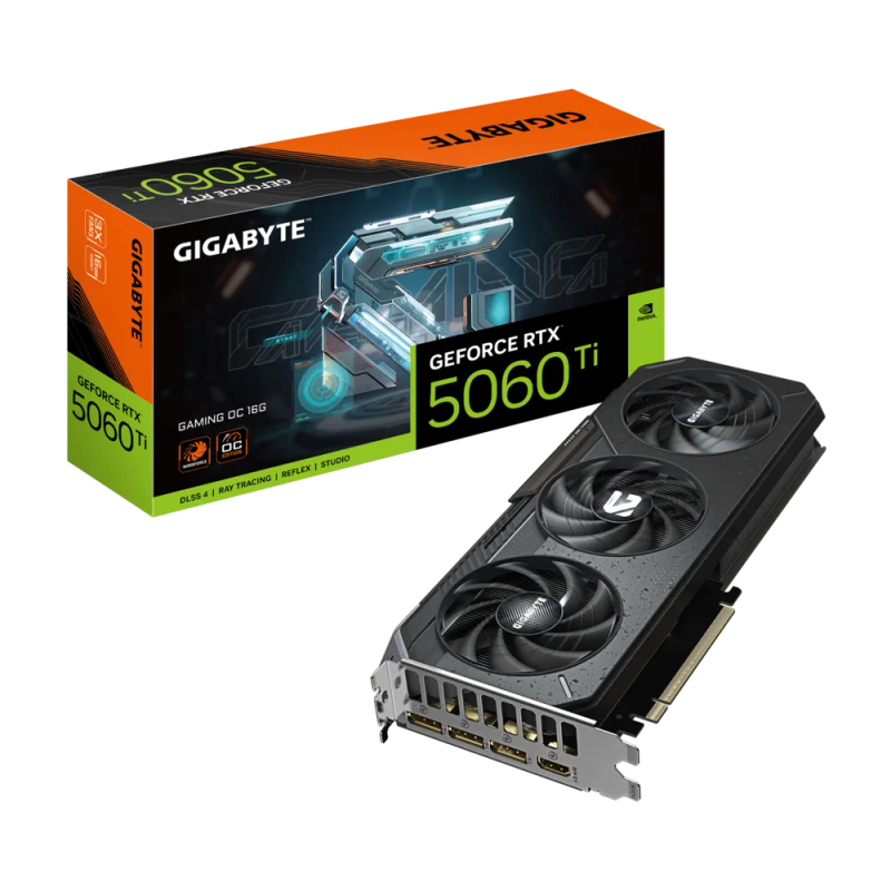 GIGABYTE nVidia GeForce RTX 5060Ti GAMING OC 16GB - 16GB GDDR7; 128-Bi
