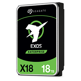 Seagate Exos X18 18TB 7200RPM, SATA 6Gb/s, 256MB Cache, 3.5" High Performance Desktop Hard Drive