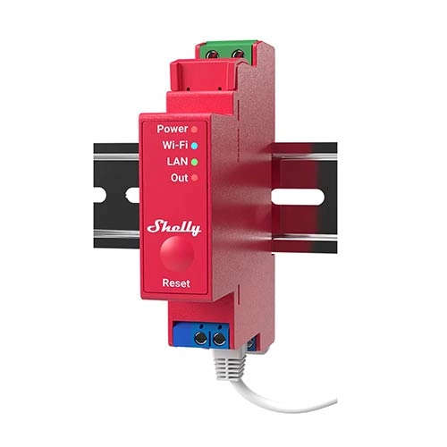 Shelly Pro 1PM Wi-Fi Relay One Phase, 1 Channel, 16A, Din Rail