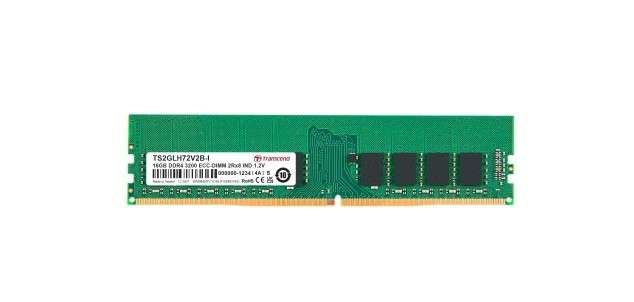 TRANSCEND 16GB DDR4-3200 ECC DIMM 2Rx8 2Gx8 CL22 1.2V