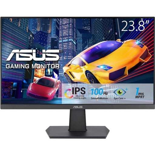 Asus 24" Full HD (1920x1080) 100Hz 1ms IPS FreeSync Black Desktop Gaming Monitor