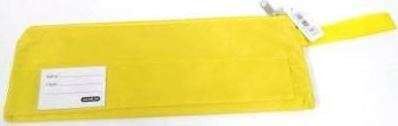 Marlin Polyester Fabric 1 Pocket 30cm Pencil Bag Yellow
