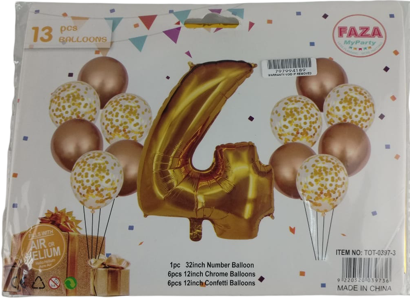 Casey 13pc Rose Gold and White Balloon Set Nr.4