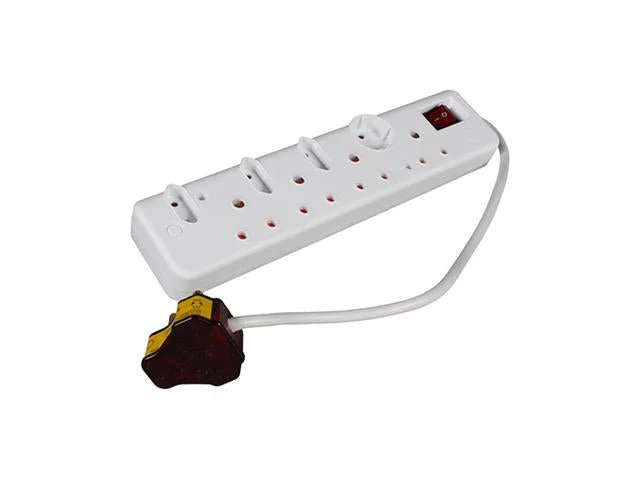 Ellies 8 Way High Surge Multiplug 0.5M