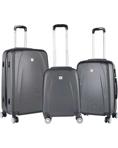 Travelwize Stratus ABS 3 Piece Set Dark Grey